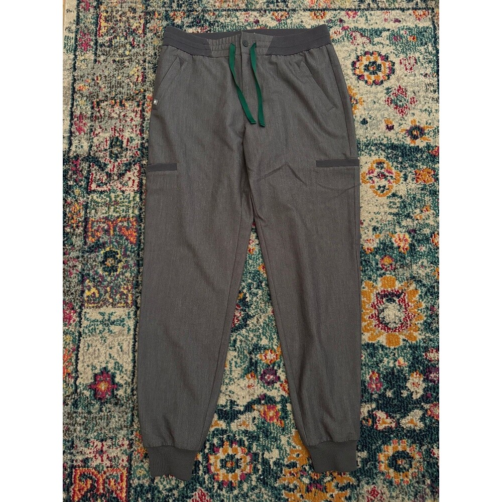 FIGS Men’s Tansen Jogger Scrub Pants Gray Size Medium Drawstring PO1570